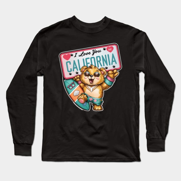 I Love You California Long Sleeve T-Shirt by Coolthings